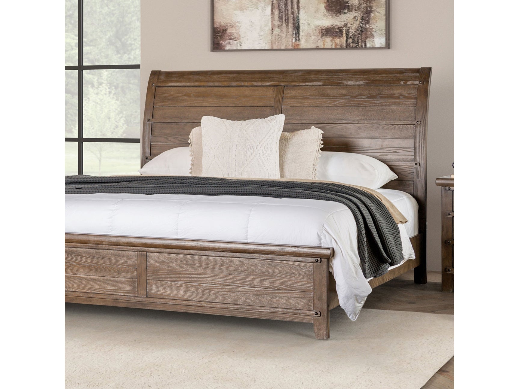 Merthyr Brown E.King Bed - Ornate Home