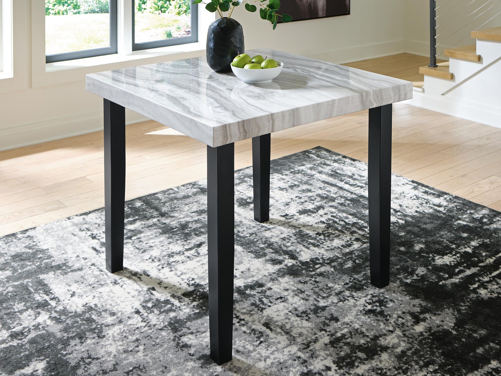 Mervannie Gray/Black Counter Height Dining Table - Ornate Home