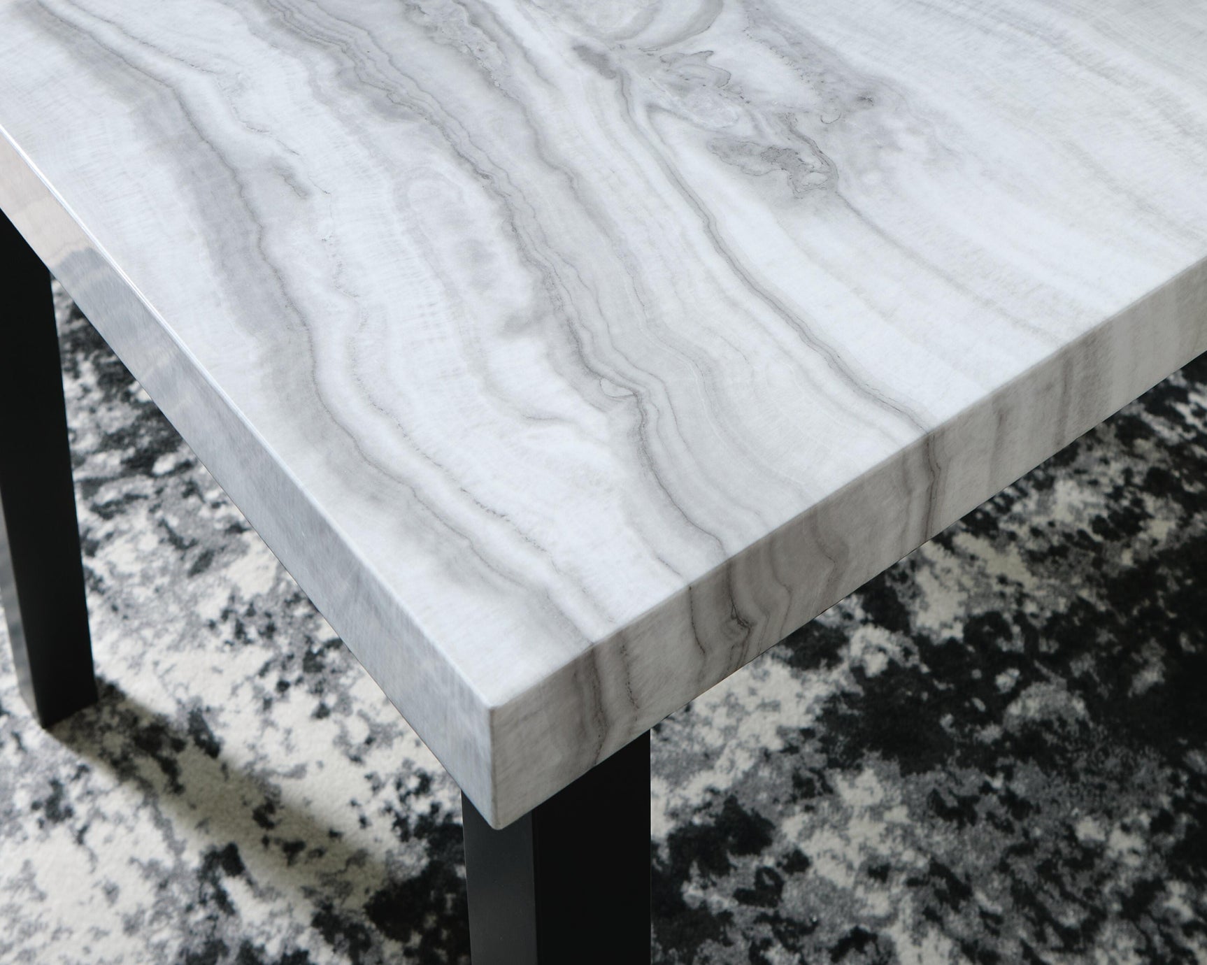 Mervannie Gray/Black Counter Height Dining Table - Ornate Home