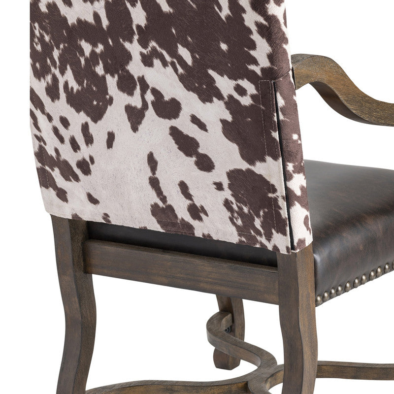 Mesquite Ranch Brown/White Arm Chair - Ornate Home