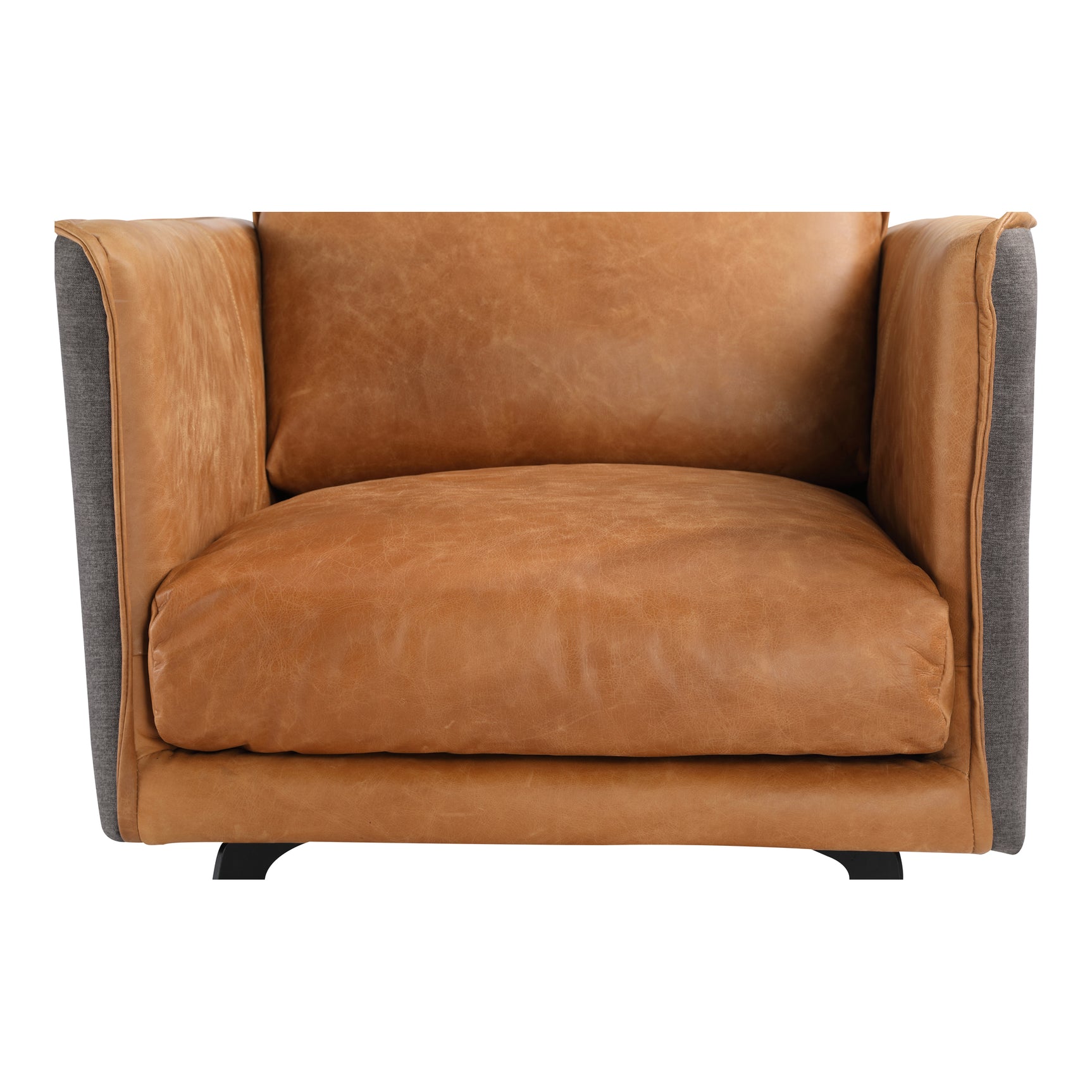 Messina Brown Leather Armchair - Ornate Home