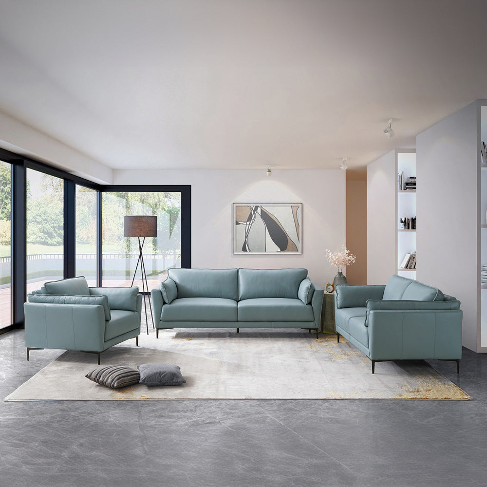 Mesut Light Blue Loveseat - Ornate Home