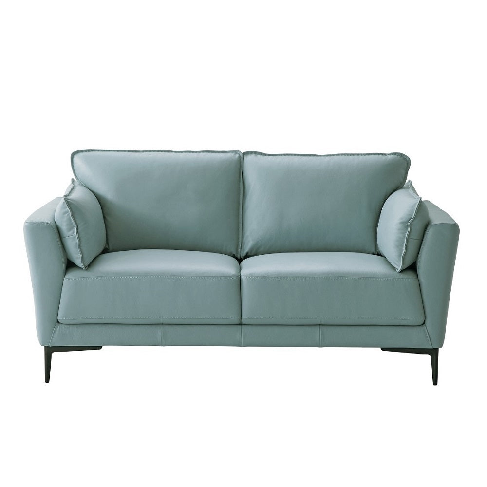 Mesut Light Blue Loveseat - Ornate Home