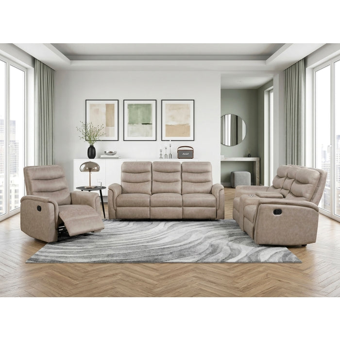Metric Beige Reclining Chair - Ornate Home