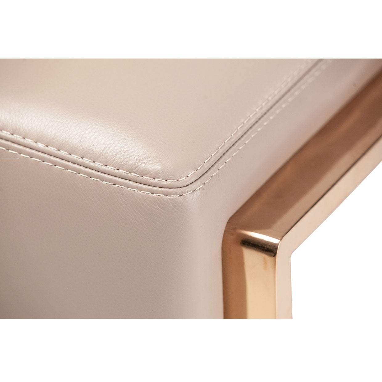 Mia Bella Gianna Light Coffee Leather Chair and a Half - Ornate Home