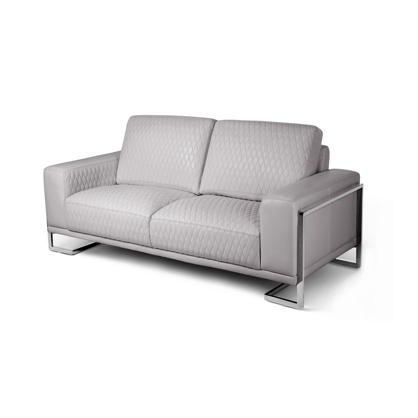 Mia Bella Gianna Light Gray Loveseat - Ornate Home