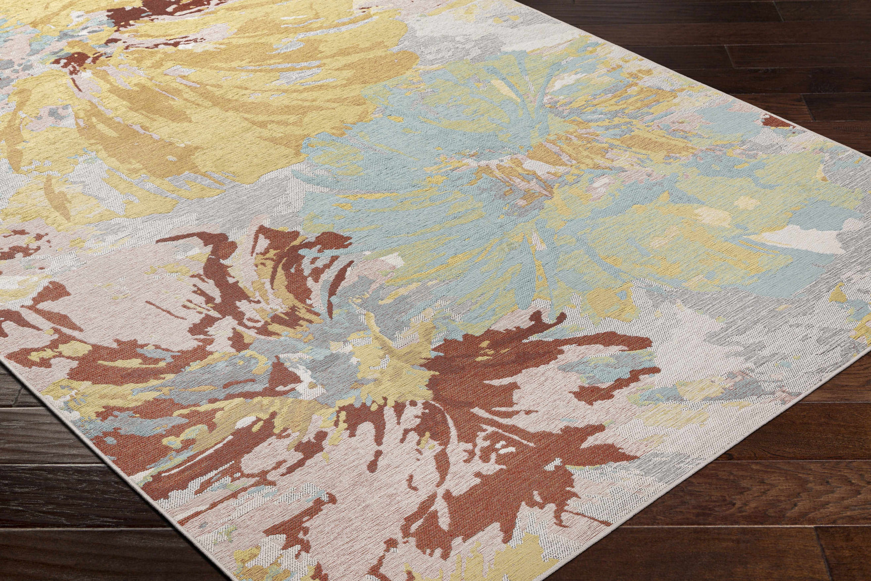 Miaray Floral Chenille Area Rug - Clearance - Ornate Home