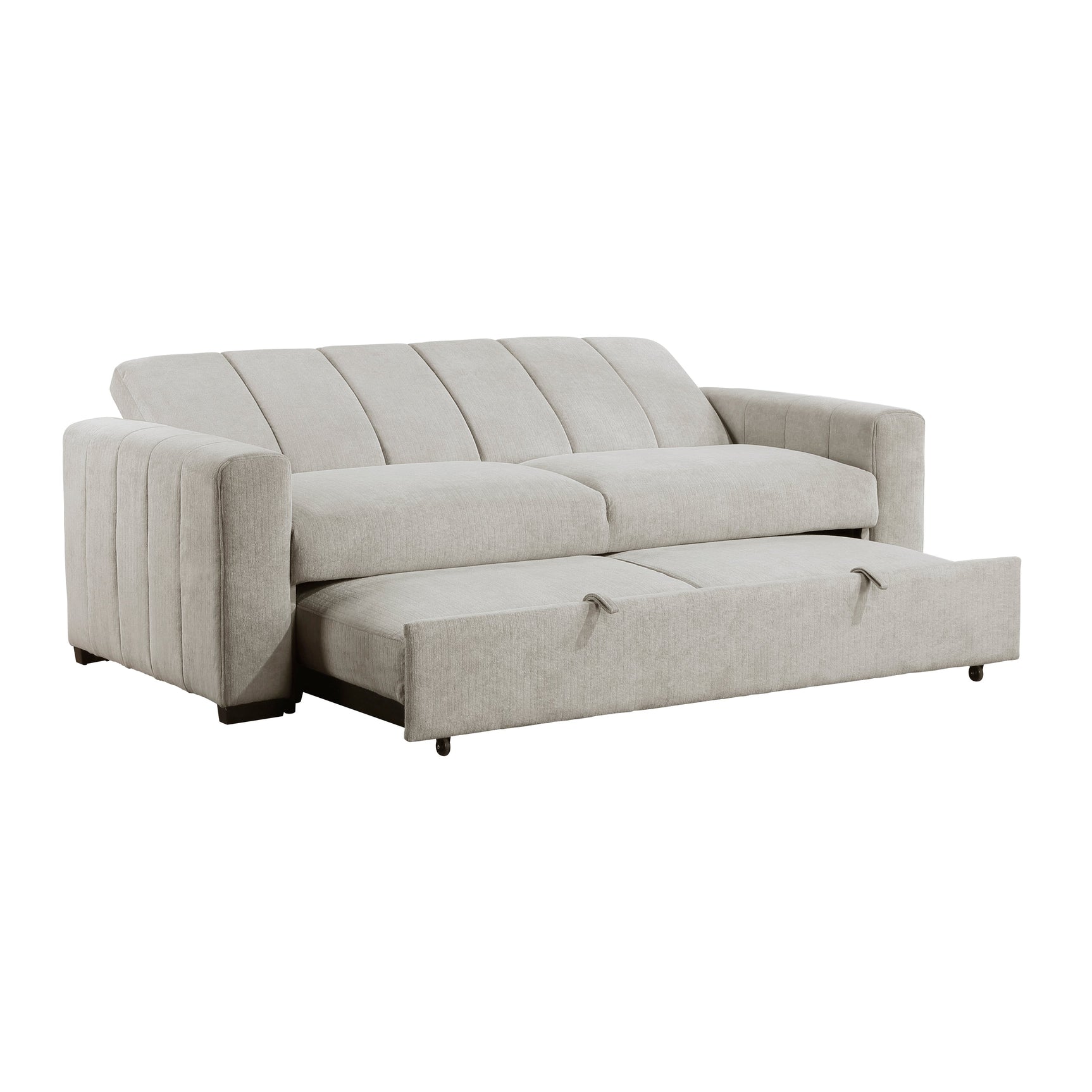 Michah Light Gray Sofa with Pull-Out Bed - Ornate Home