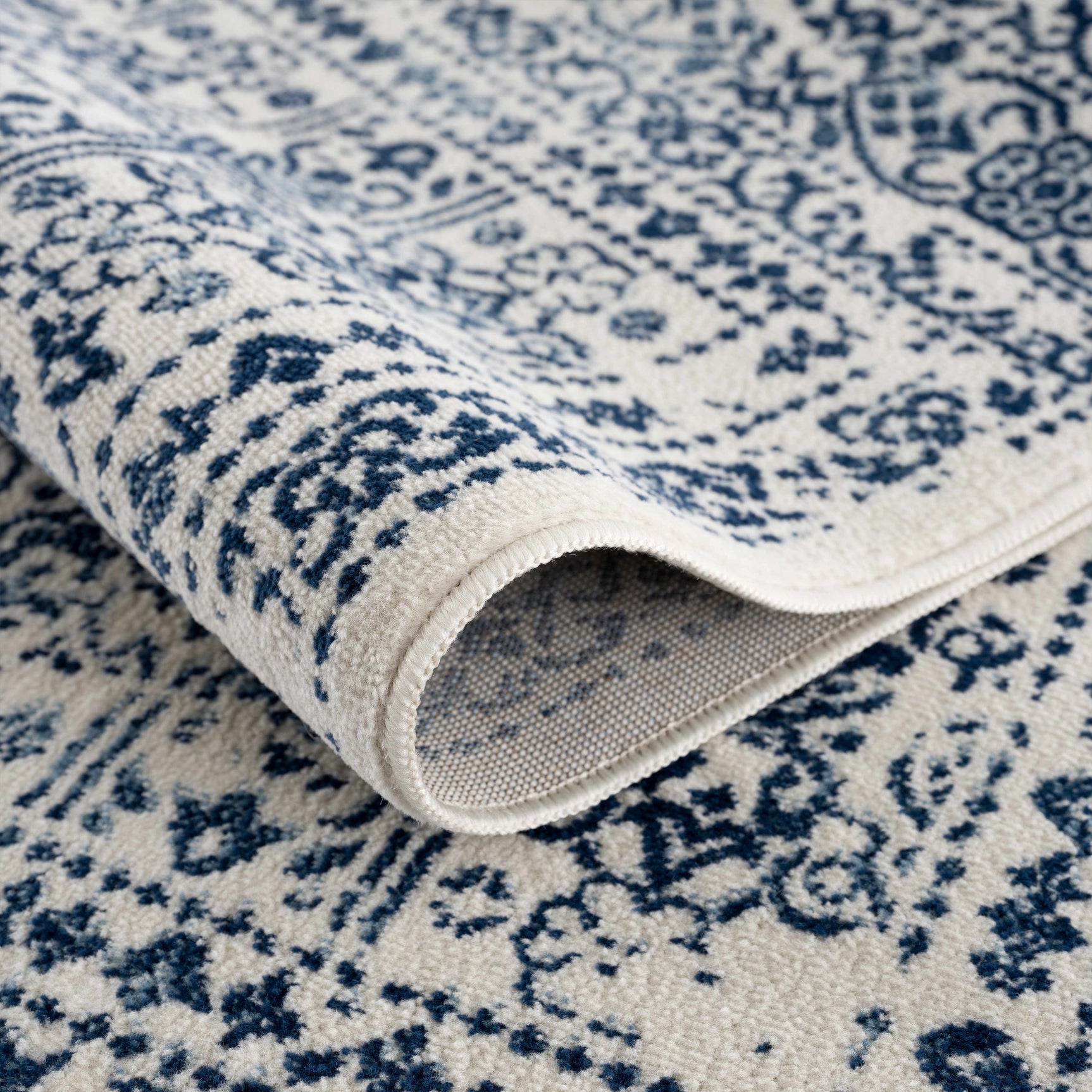 Michie Blue Area Rug - Clearance - Ornate Home
