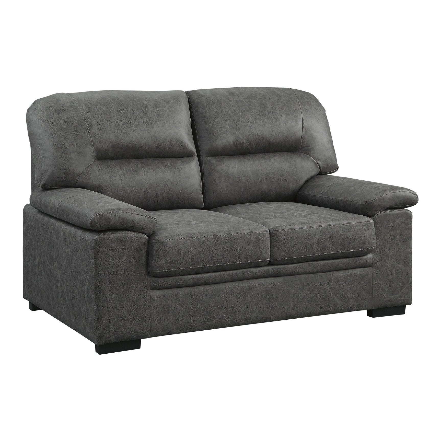 Michigan Dark Gray Loveseat - Ornate Home