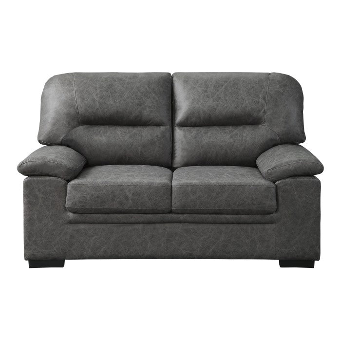 Michigan Dark Gray Loveseat - Ornate Home