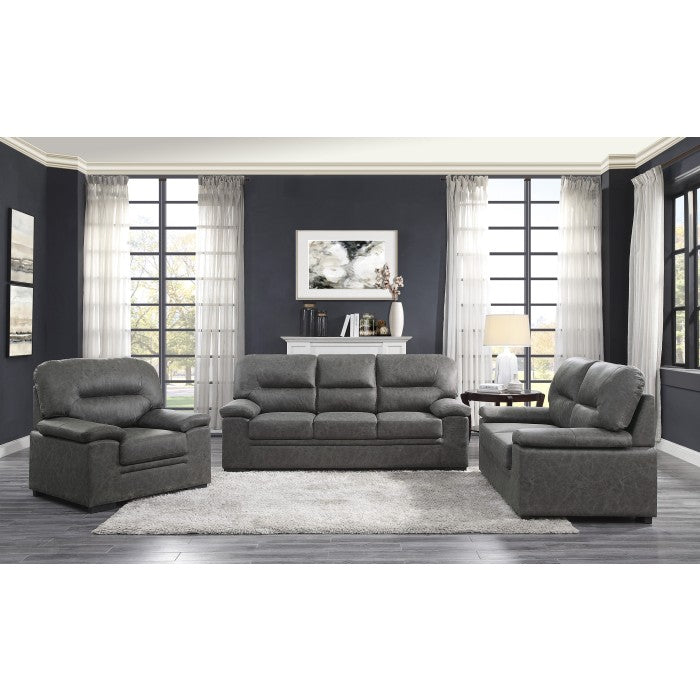 Michigan Dark Gray Loveseat - Ornate Home