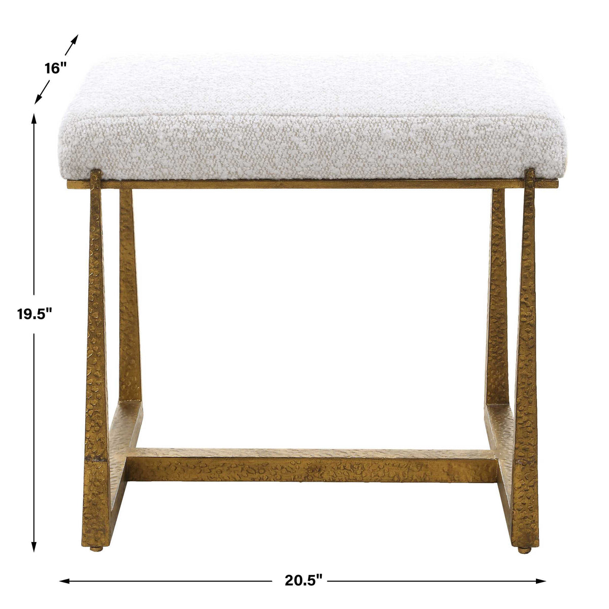 Midas Gold Small Bench - Ornate Home
