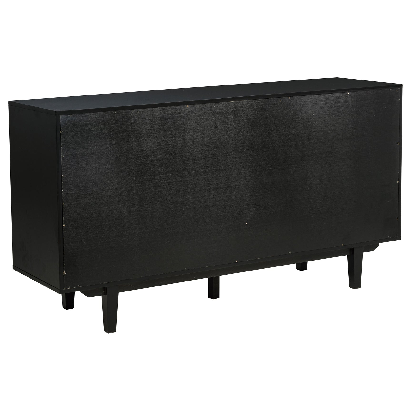Middleton Black 4-door Sideboard Server with Dual Drawers - Ornate Home
