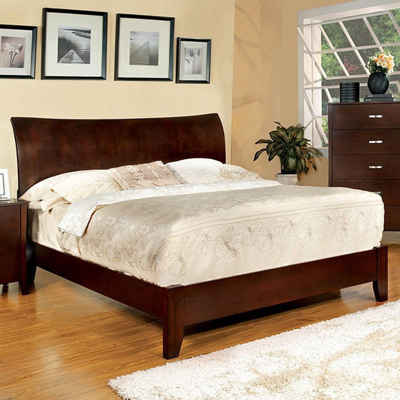 Midland Brown Cherry Cal.King Bed - Ornate Home