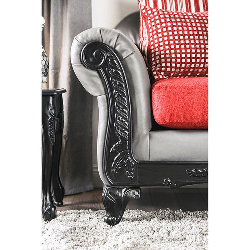 Midleton Gray/Red/Black Sofa - Ornate Home