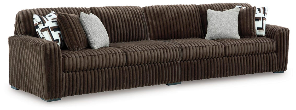 Midnight-Madness Chocolate 2-Piece Sectional - Ornate Home