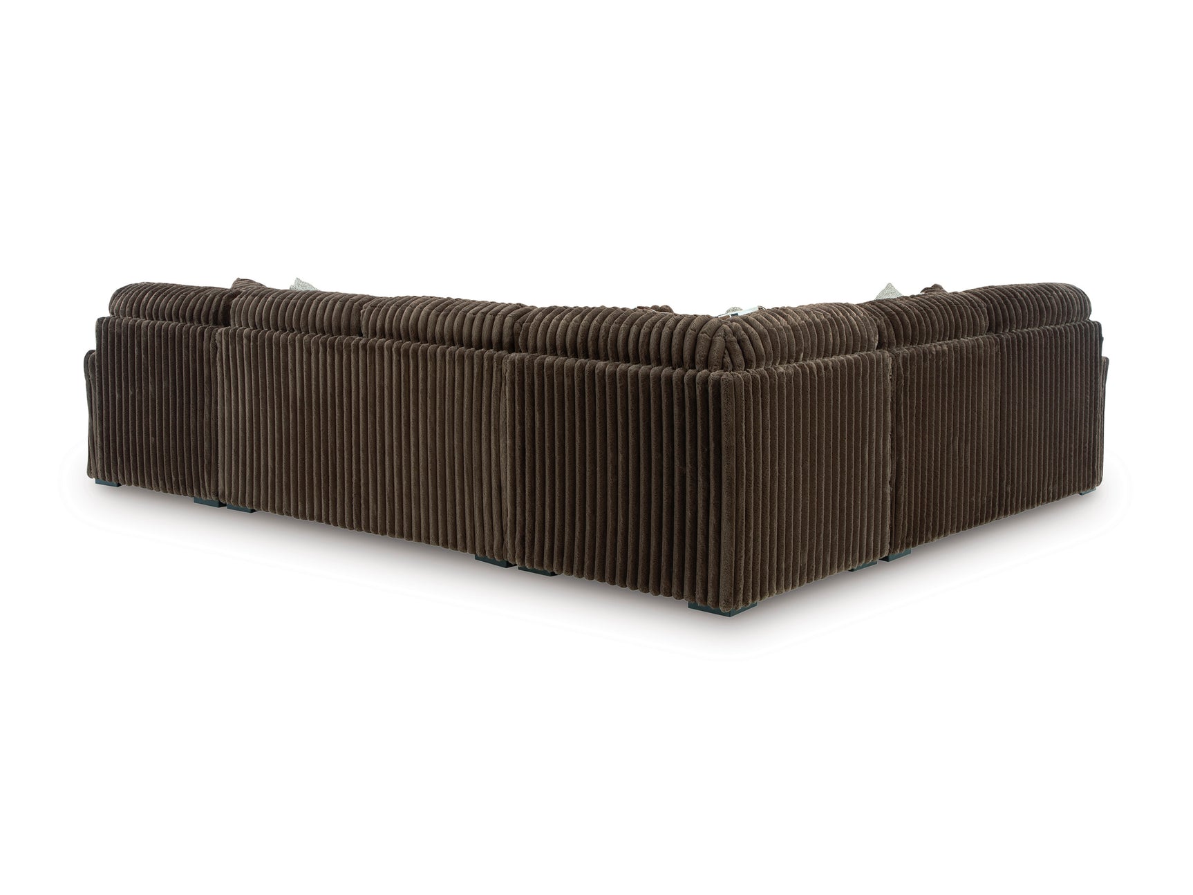 Midnight-Madness Chocolate 4-Piece RAF Sectional with Chaise - Ornate Home