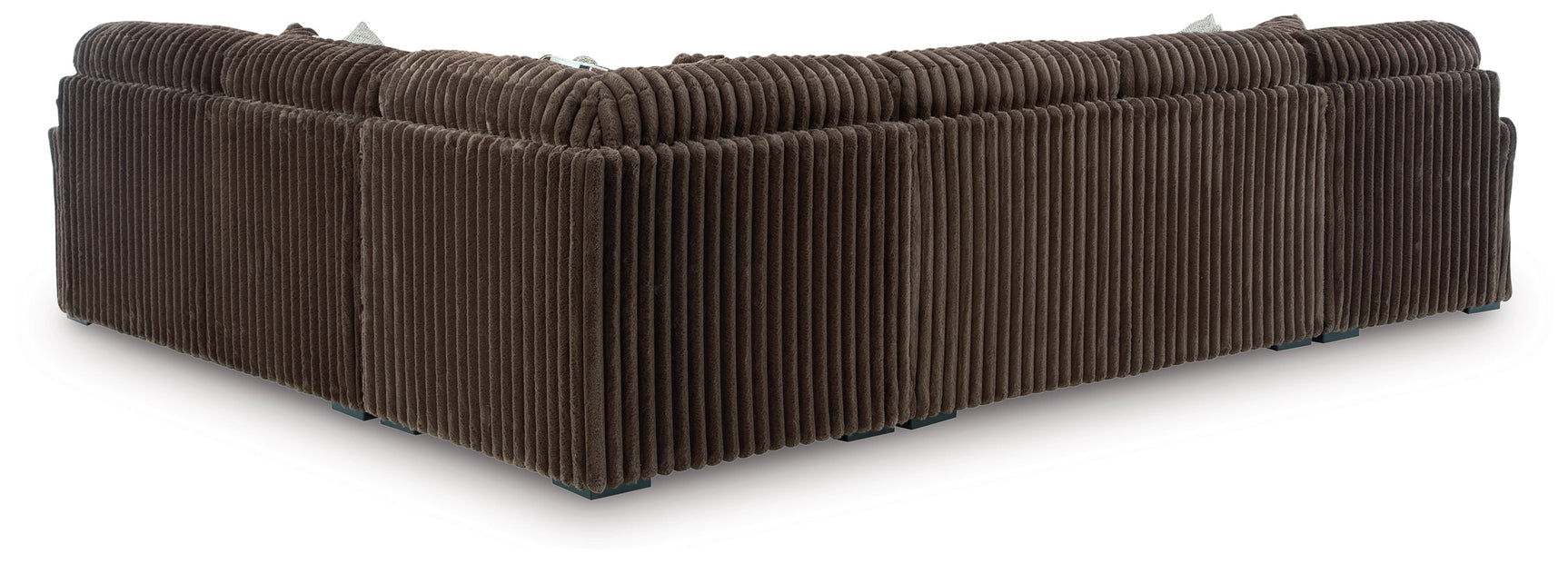 Midnight-Madness Chocolate 4-Piece Sectional with Chaise (Online Special Price) - Ornate Home