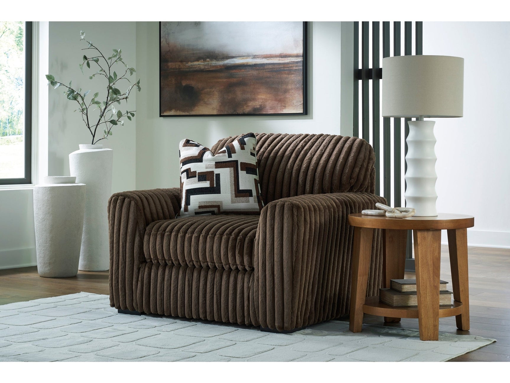 Midnight-Madness Chocolate Chair and a Half (Online Special Price) - Ornate Home