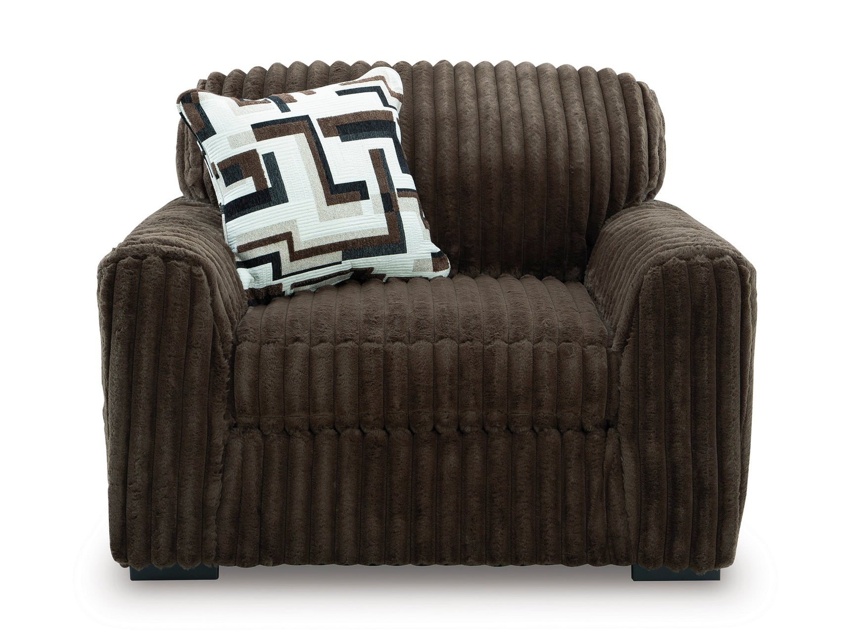 Midnight-Madness Chocolate Chair and a Half (Online Special Price) - Ornate Home