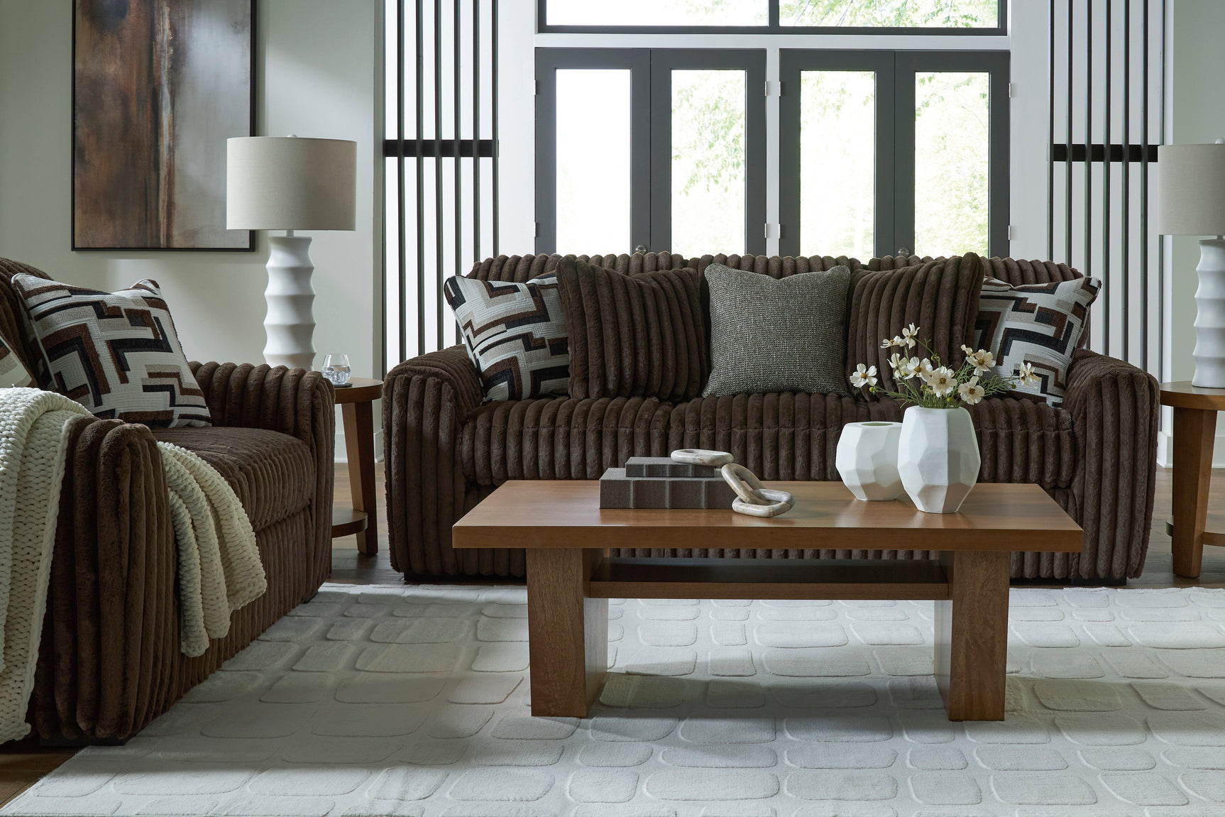 Midnight-Madness Chocolate Sofa (Online Special Price) - Ornate Home