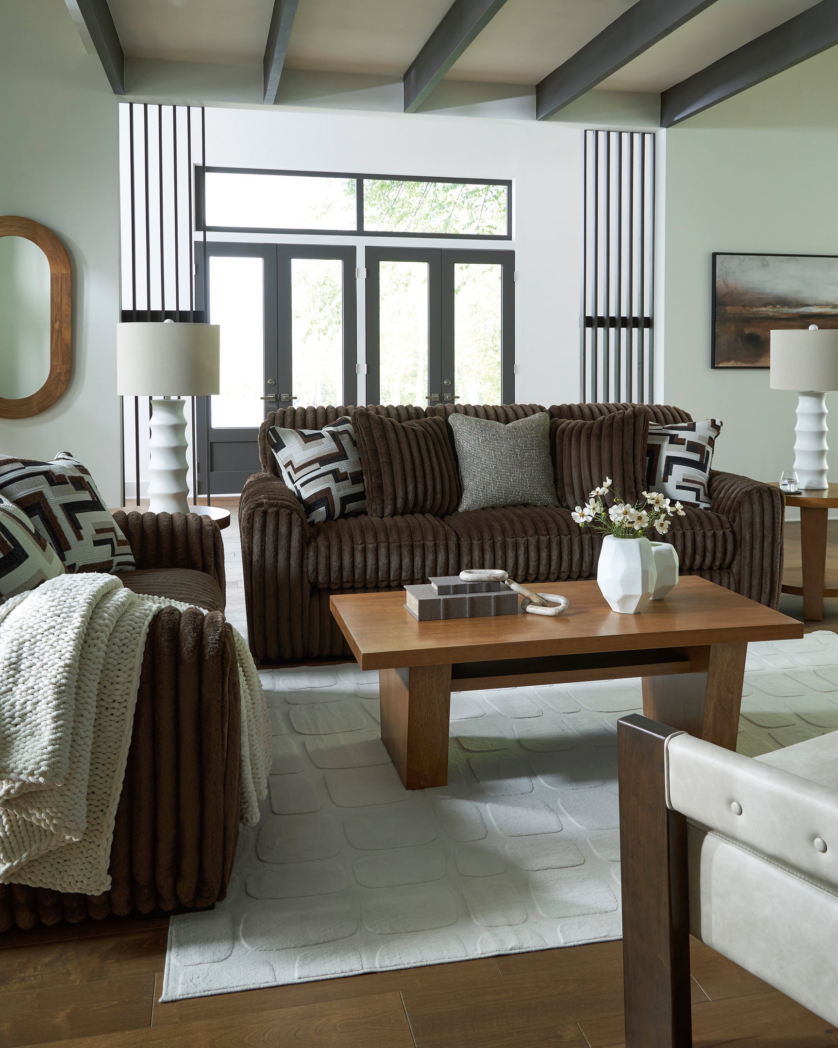 Midnight-Madness Chocolate Sofa - Ornate Home