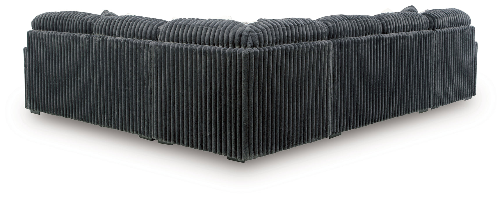 Midnight-Madness Gunmetal 4-Piece Sectional with Chaise (Online Special Price) - Ornate Home
