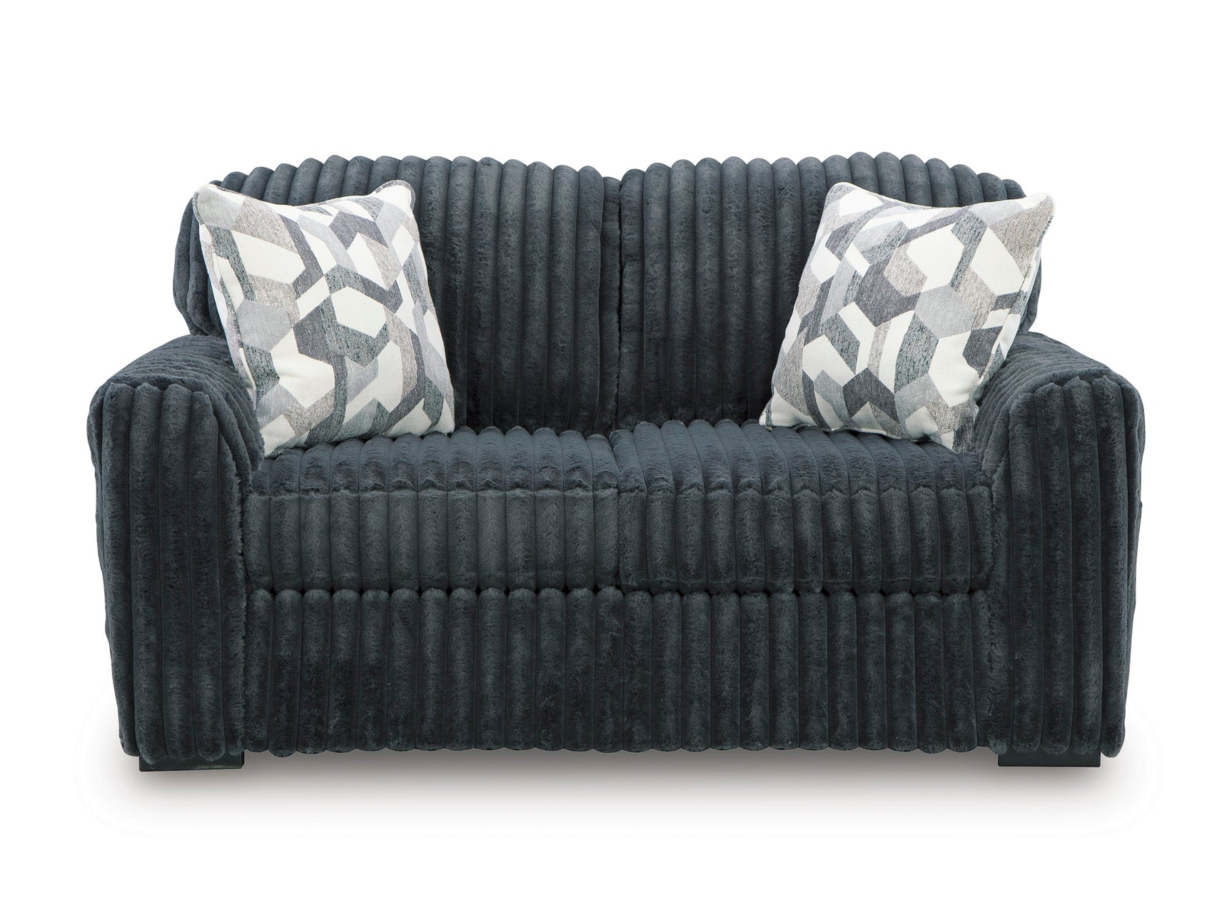 Midnight-Madness Gunmetal Loveseat - Ornate Home