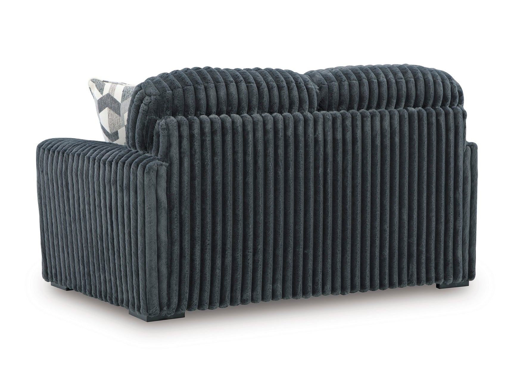 Midnight-Madness Gunmetal Loveseat - Ornate Home