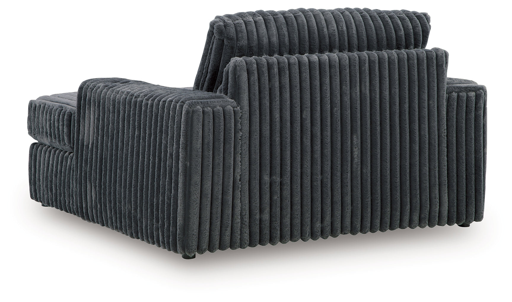 Midnight-Madness Gunmetal Sofa, Loveseat and Oversized Chaise (Online Special Price) - Ornate Home