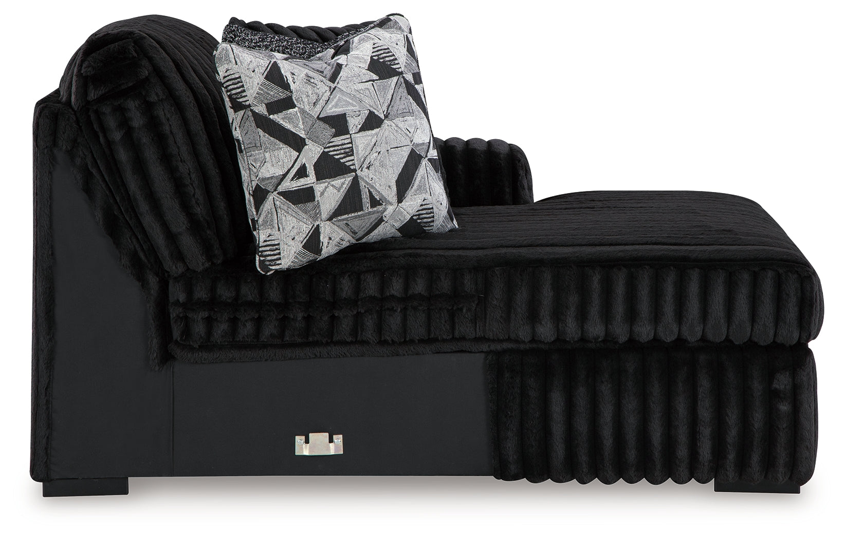 Midnight-Madness Onyx 2-Piece Sectional and Oversized Chaise (Online Special Price) - Ornate Home