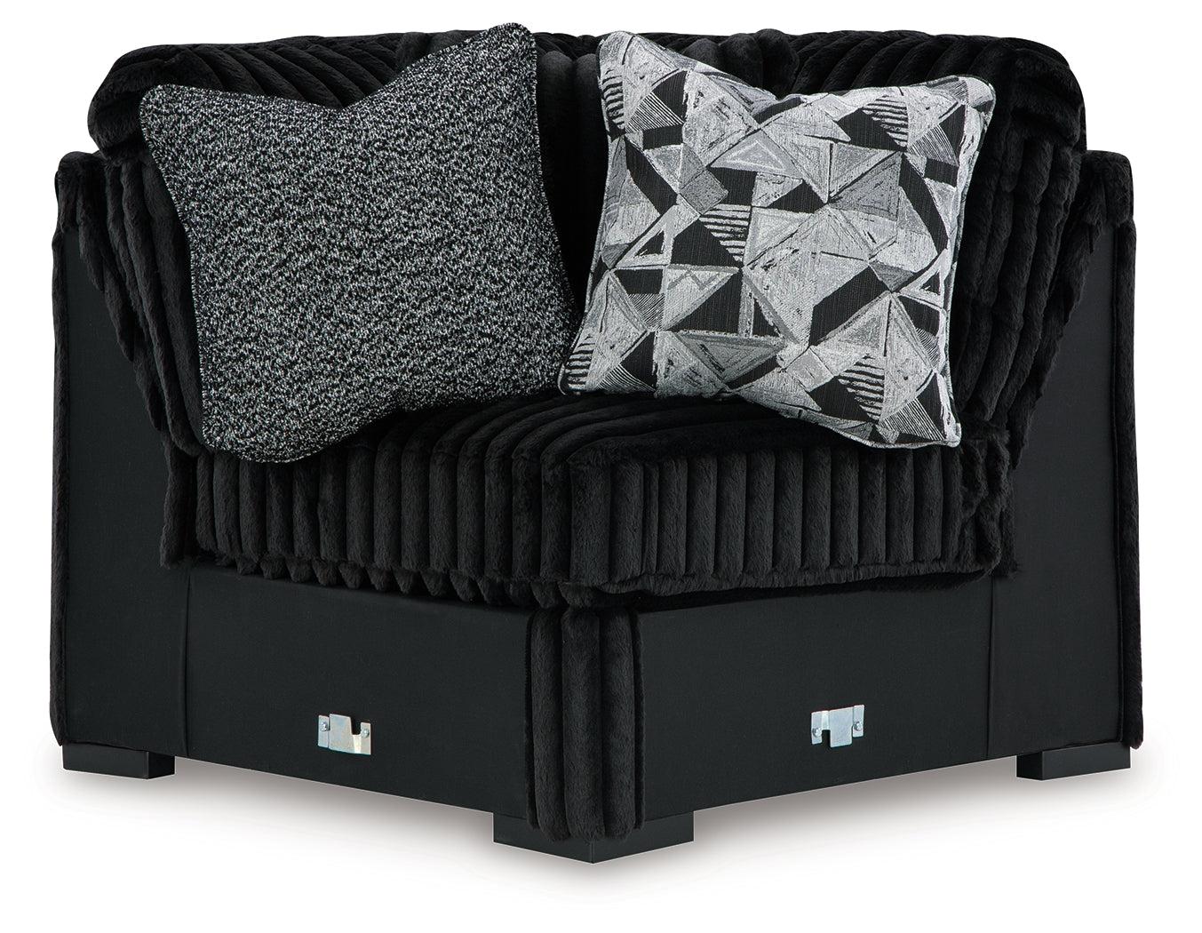 Midnight-Madness Onyx 4-Piece Sectional (Online Special Price) - Ornate Home