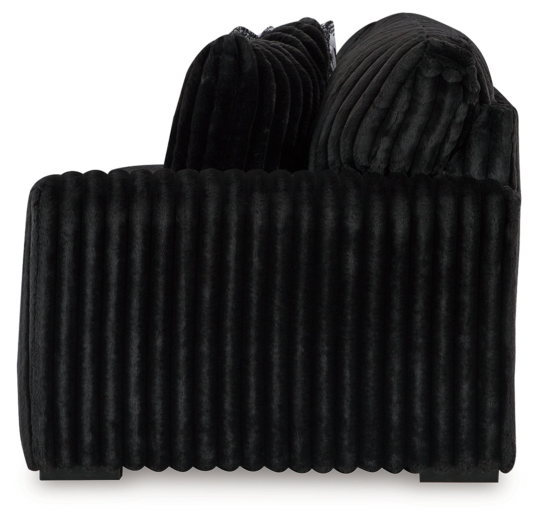 Midnight-Madness Onyx 4-Piece Sectional - Ornate Home