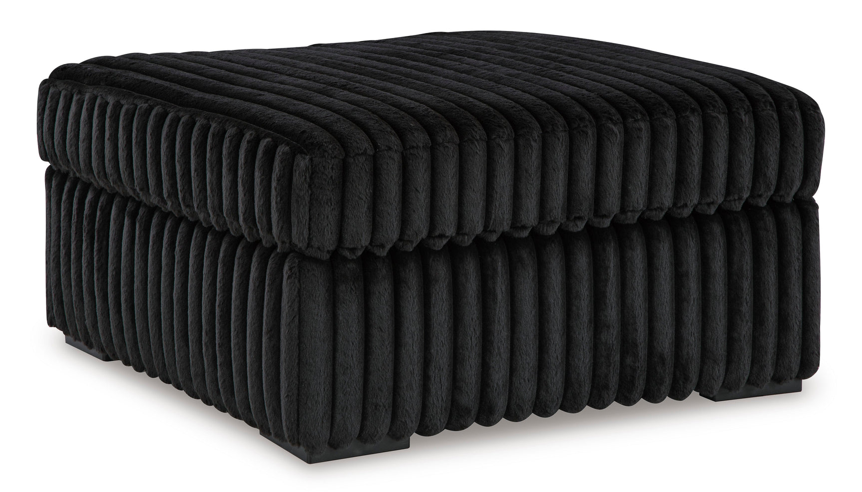 Midnight-Madness Onyx Corduroy 3-Piece Symmetrical Sectional (Online Special Price) - Ornate Home