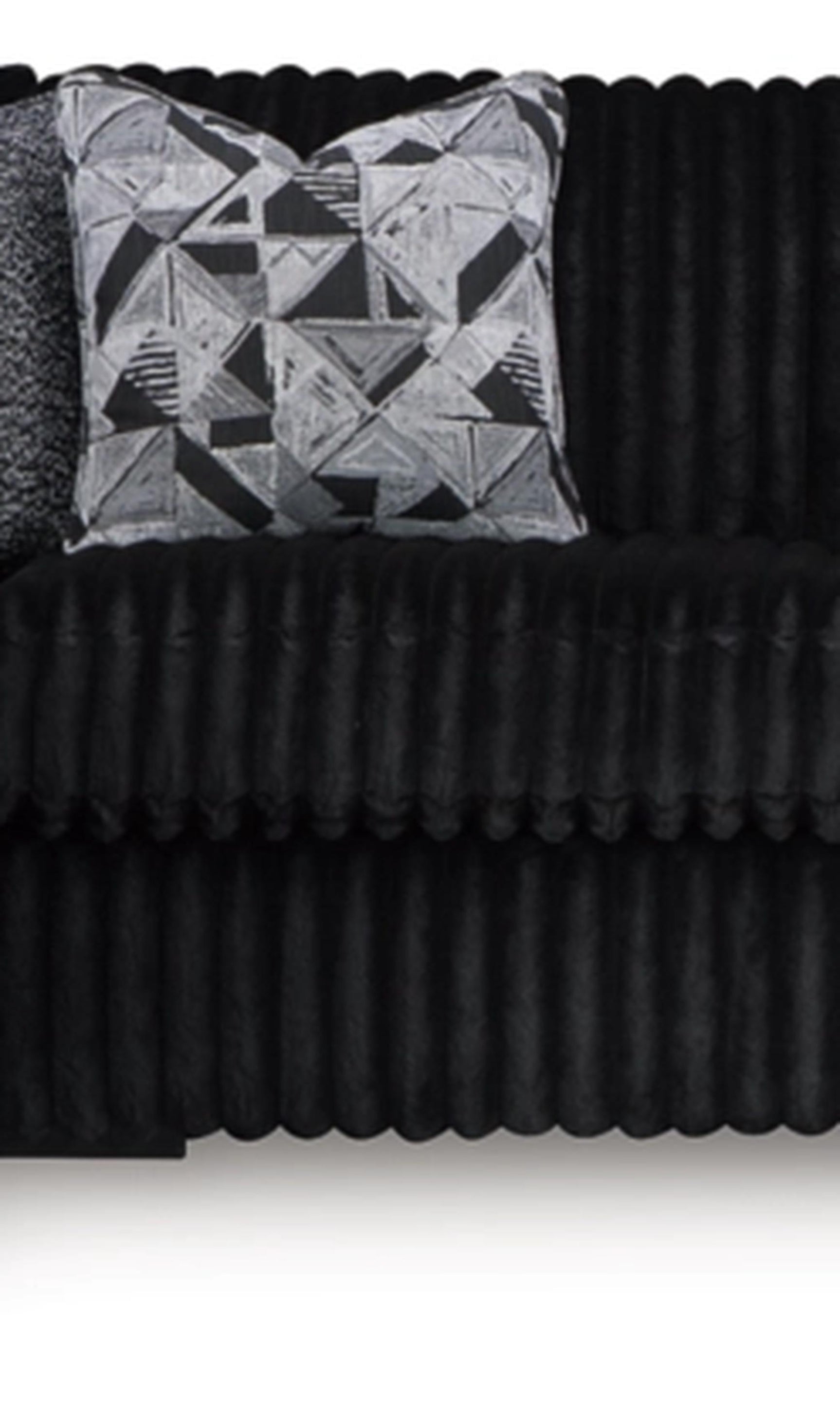 Midnight-Madness Onyx Corduroy Modular Sectional Units - Create your own Style - Ornate Home