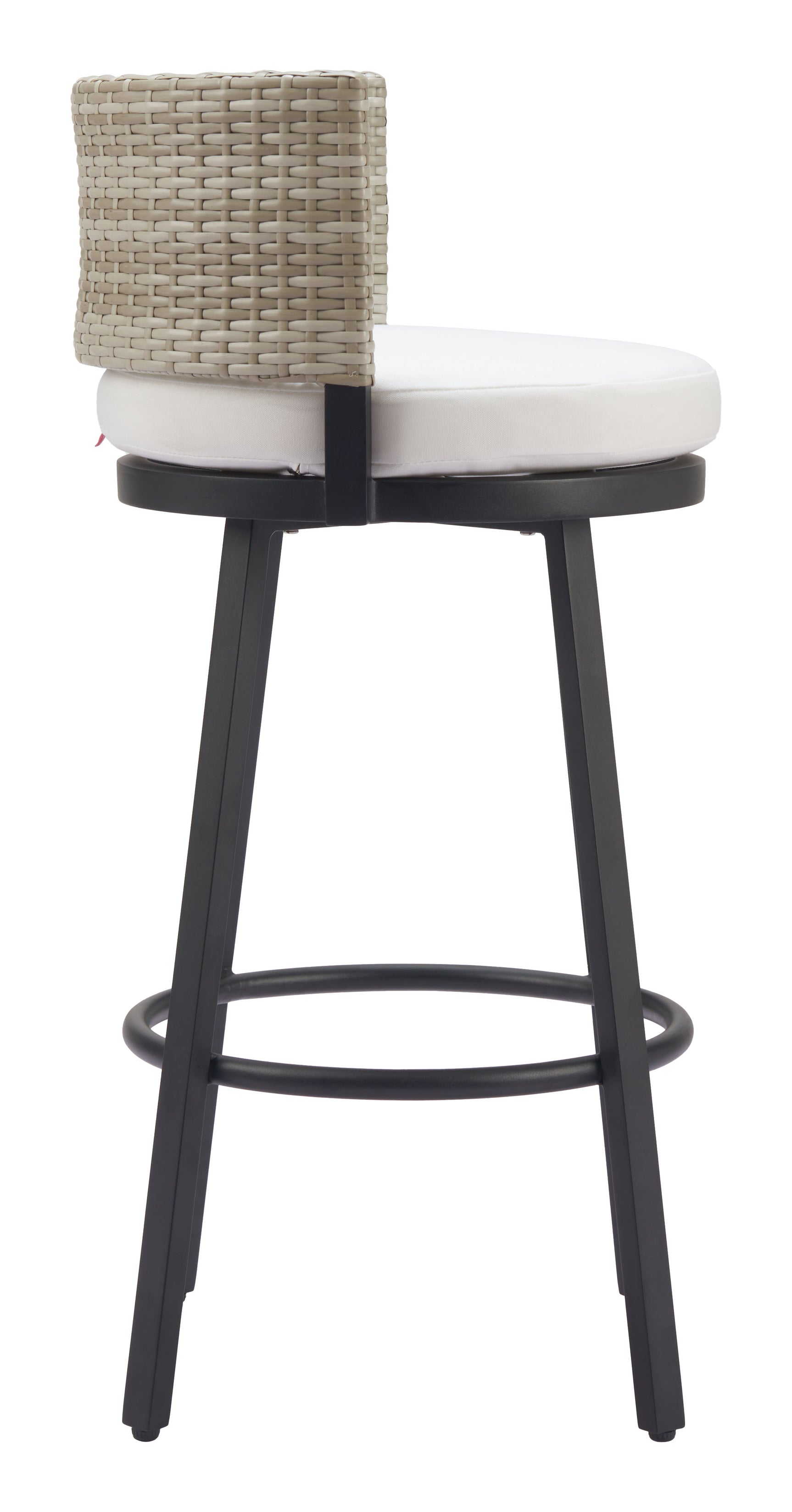 Midnight White Wave Barstool - Ornate Home