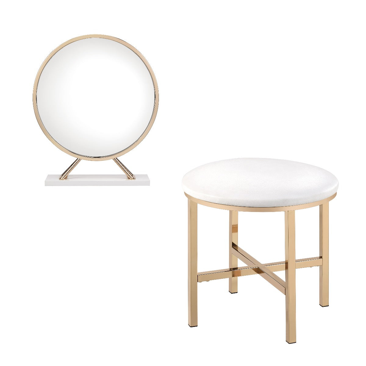 Midriaks Vanity Mirror & Stool - Ornate Home