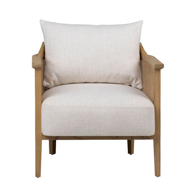 Miera Natural/Off White Occasional Chair - Ornate Home
