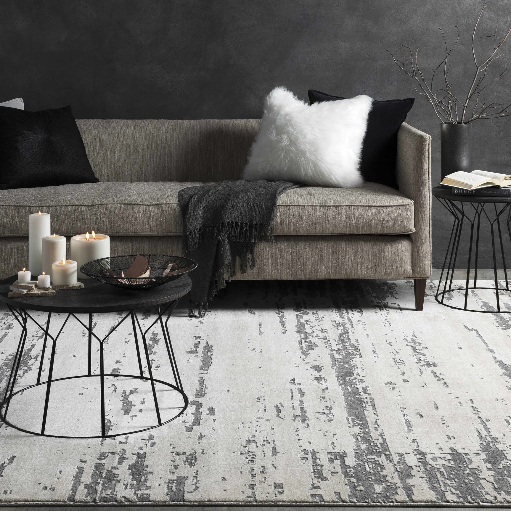 Mikana Beige Tibetan Rug - Ornate Home
