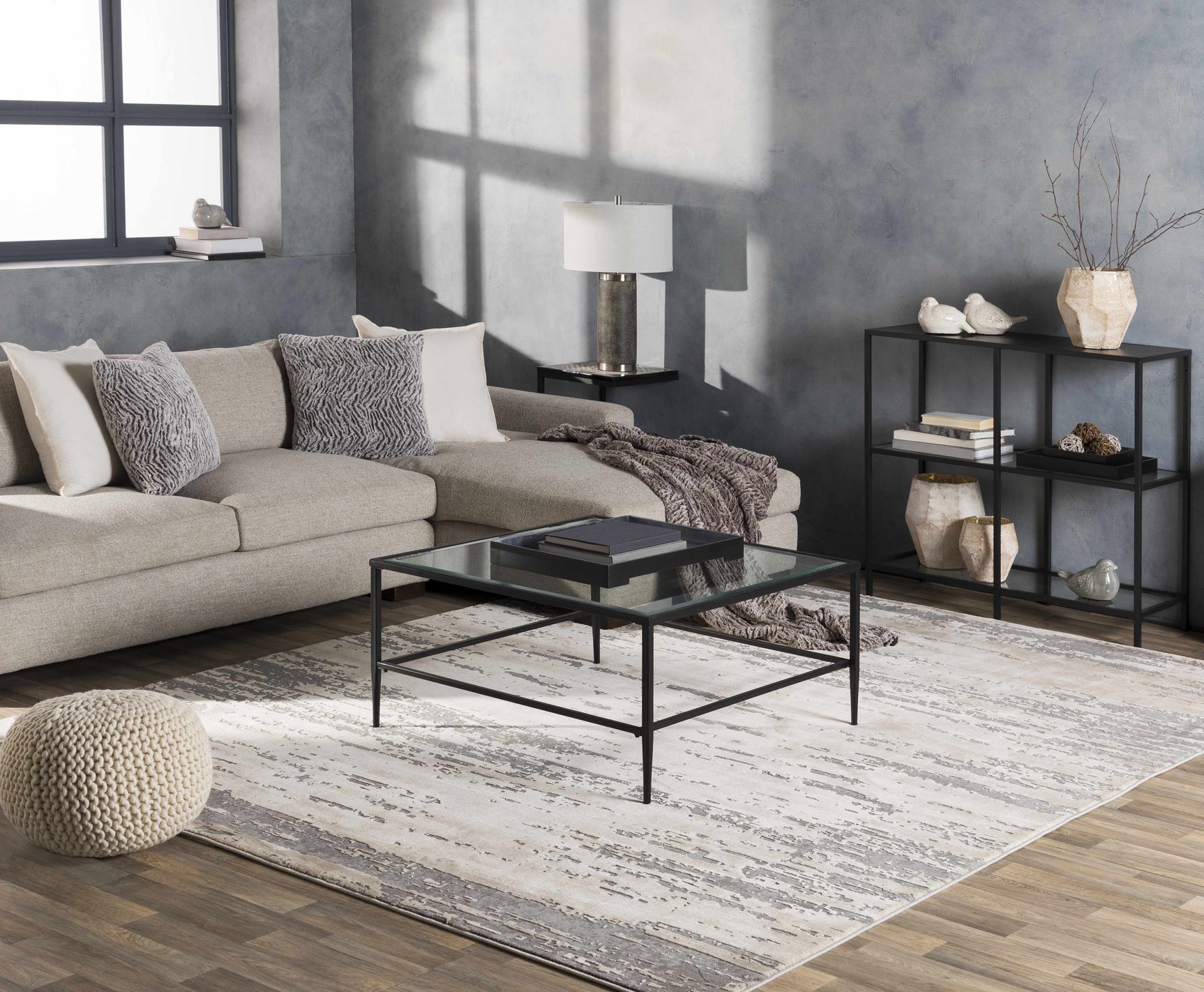 Mikana Beige Tibetan Rug - Ornate Home