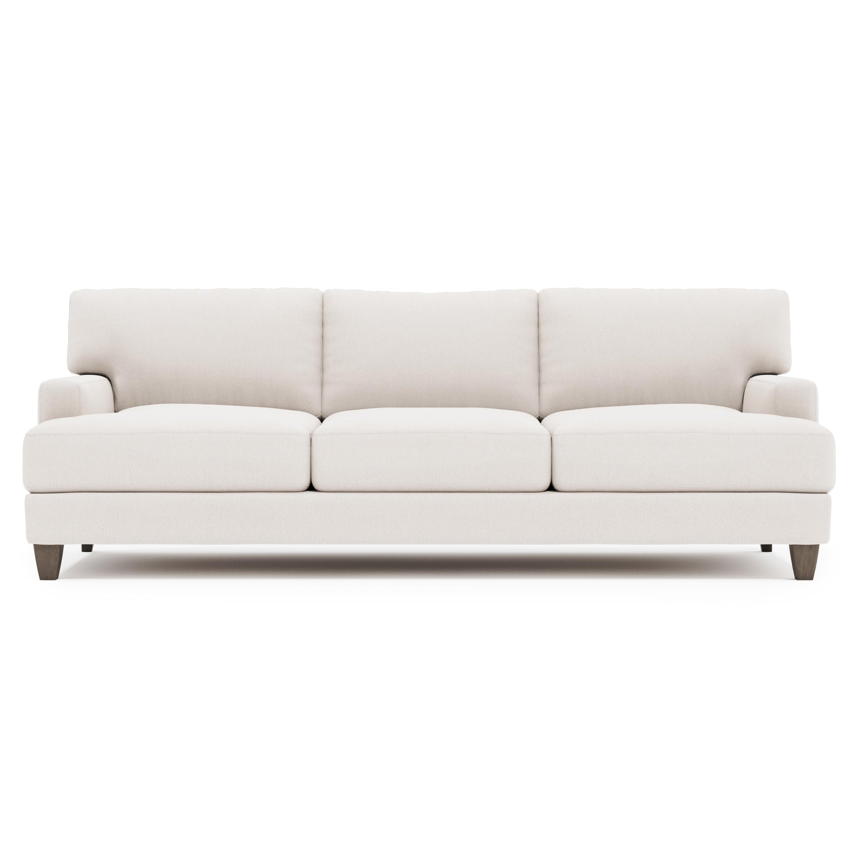 Mila Aged Grey Sofa Without Pillows - Ornate Home