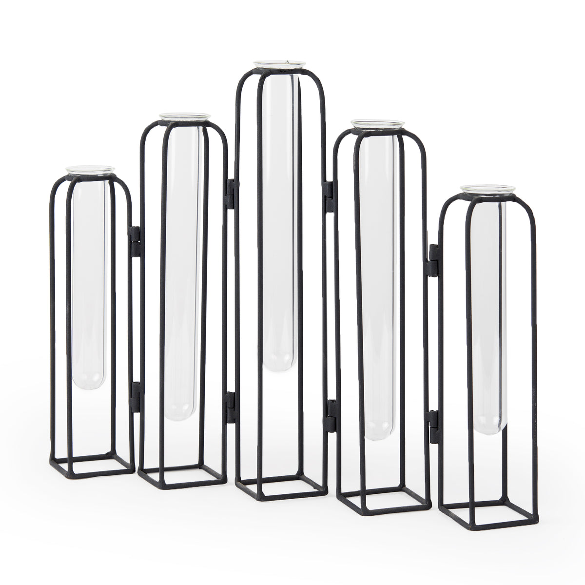 Mila Black Metal and Glass Decorative Accent - Ornate Home
