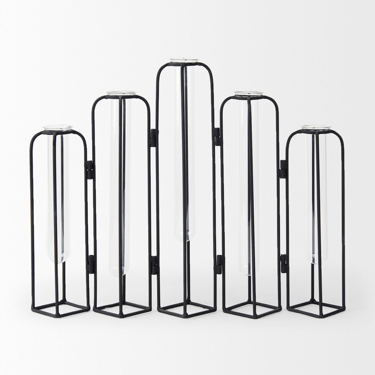 Mila Black Metal and Glass Decorative Accent - Ornate Home