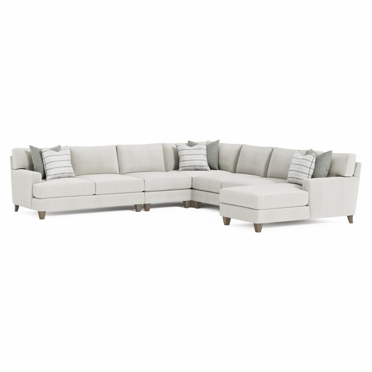 Mila Smoky Grey Sectional - Ornate Home