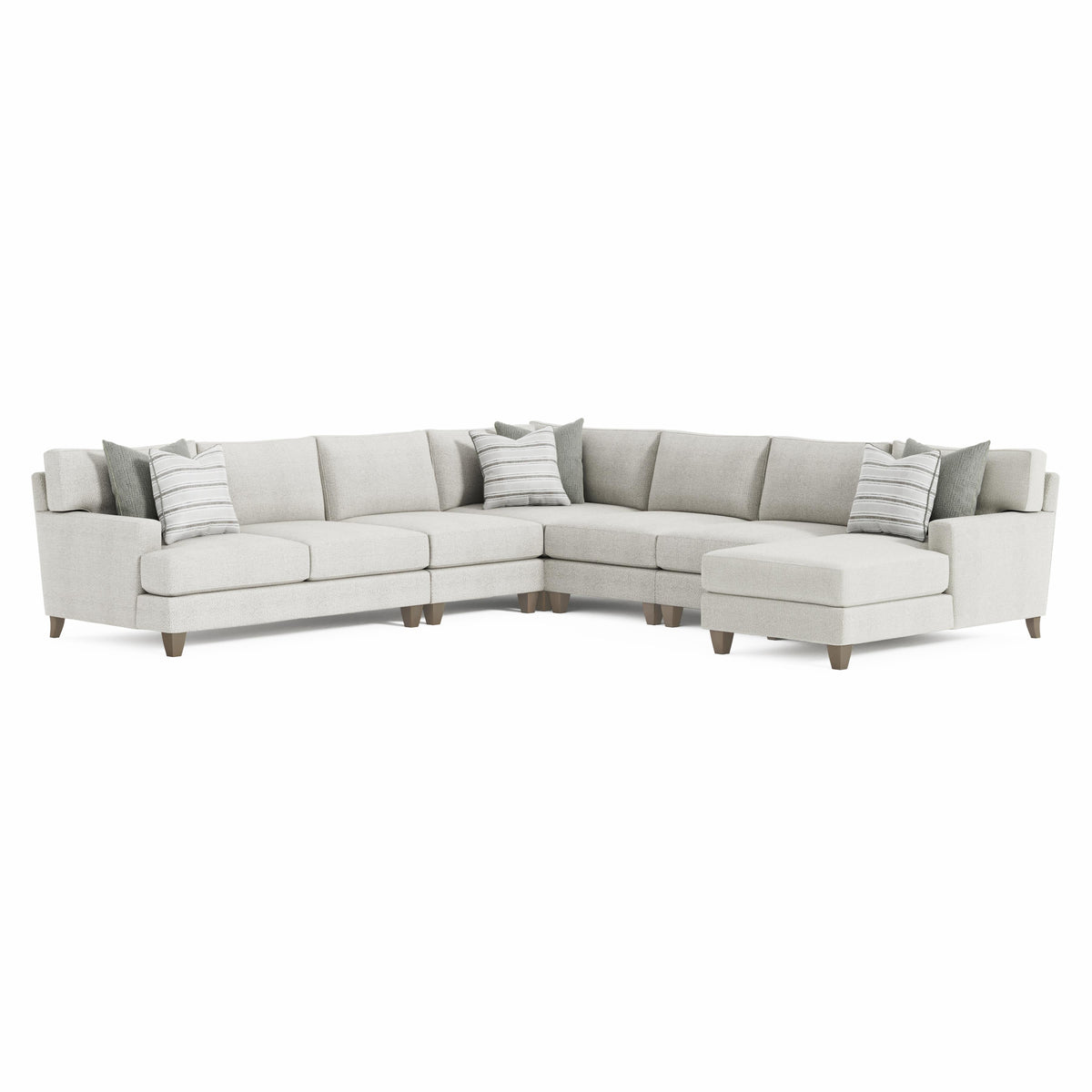 Mila Smoky Grey Sectional - Ornate Home