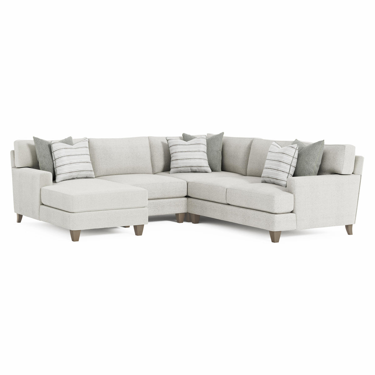 Mila Smoky Grey Sectional - Ornate Home