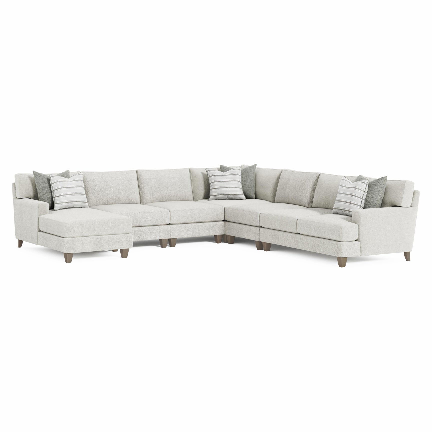 Mila Smoky Grey Sectional - Ornate Home
