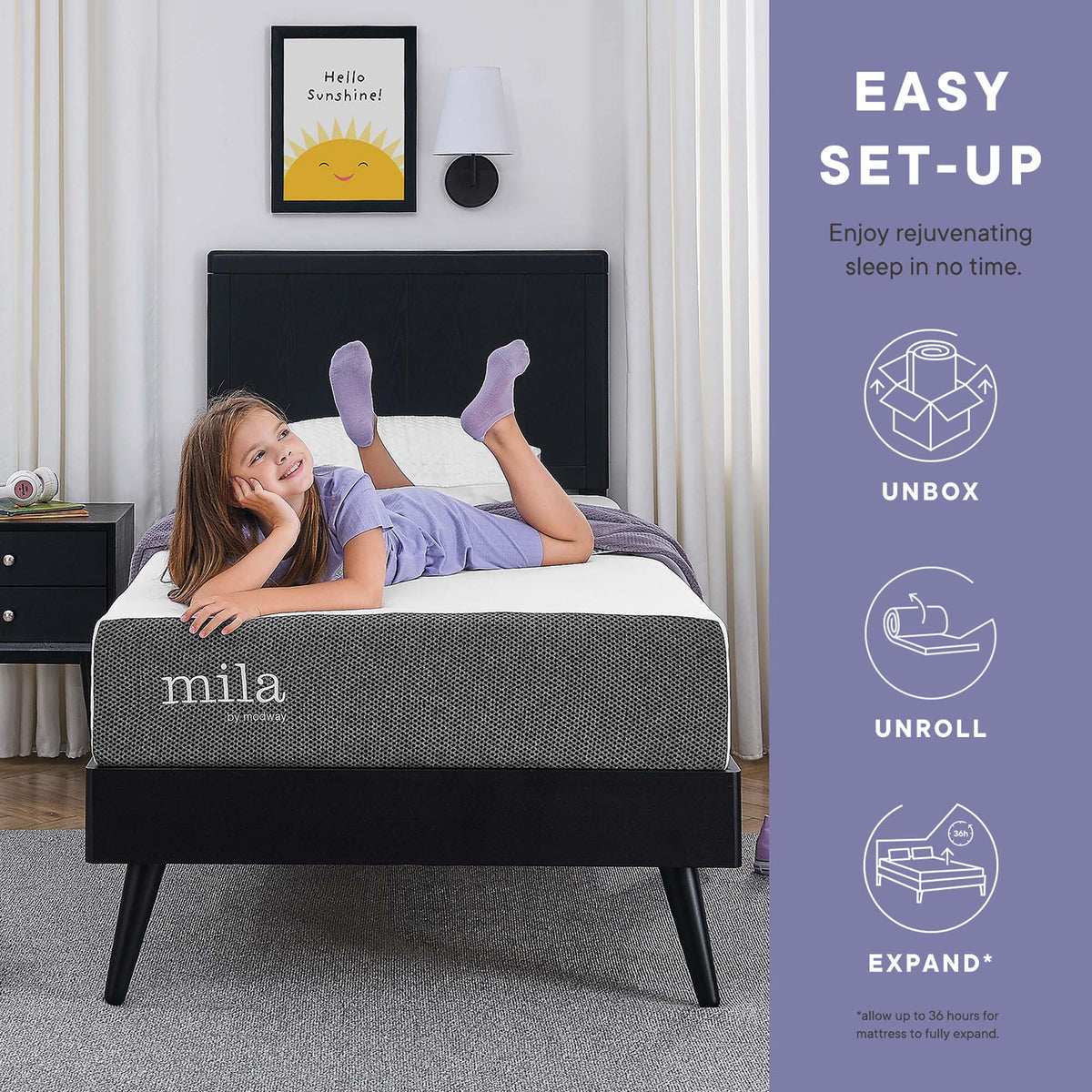 Mila White 10" Twin Mattress - Ornate Home