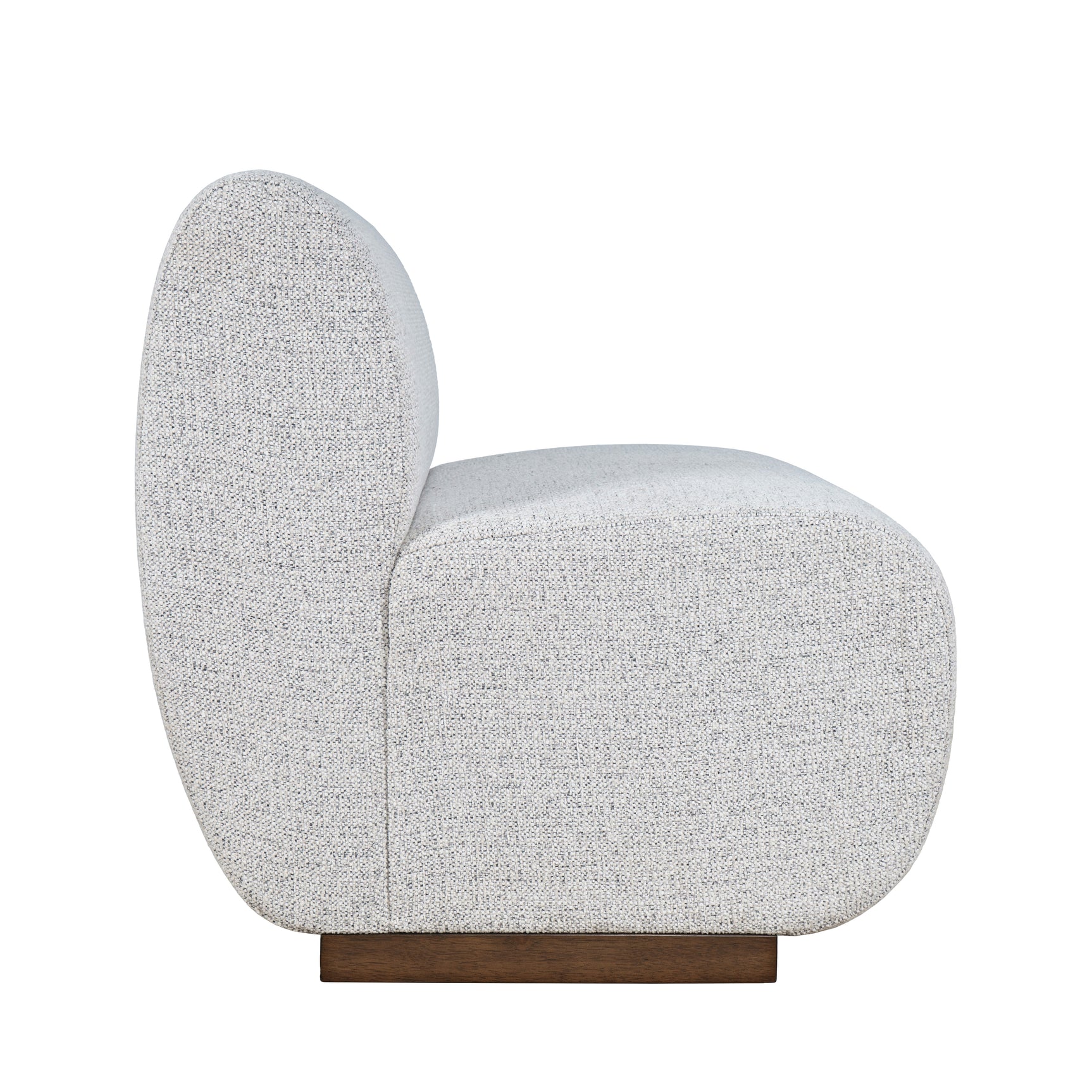 Milano Neutral Texture One Seat Banquette - Ornate Home